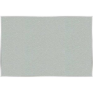 Pemberly Row Vinyl 4' x 10' Bulletin Board with Aluminum Frame in Silver