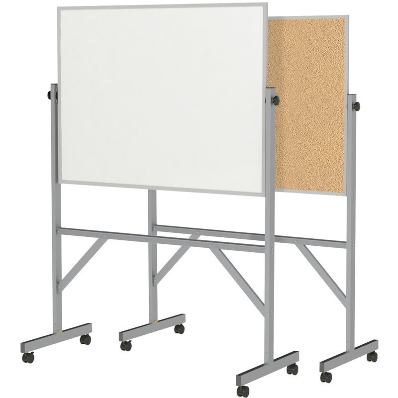 Pemberly Row Wood 3' H x 4' W Reversible Bulletin Board in Natural