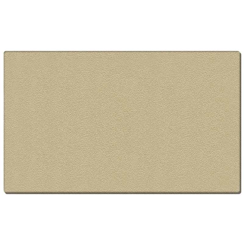 Pemberly Row Vinyl 4' x 10' Wrapped Edge Bulletin Board in Caramel