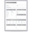 Pemberly Row Vinyl 2' x 3' Hospital Patient Room Magnetic Whiteboard in Gray