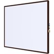 Pemberly Row Ceramic 2' x 3' Impression Whiteboard with Modern Frame in White