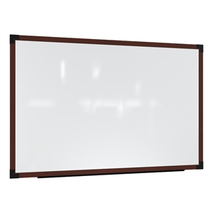 Pemberly Row Wall Whiteboard Magnetic Carmel Oak Frame 4 x 5ft
