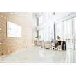Pemberly Row Ceramic 2' x 3' Impression Whiteboard with Modern Frame in White