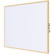 Pemberly Row Ceramic 2' x 3' Impression Whiteboard with Modern Frame in White