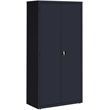 Pemberly Row Metal Storage Cabinet with 4 Shelves 18Dx36Wx72H in Black
