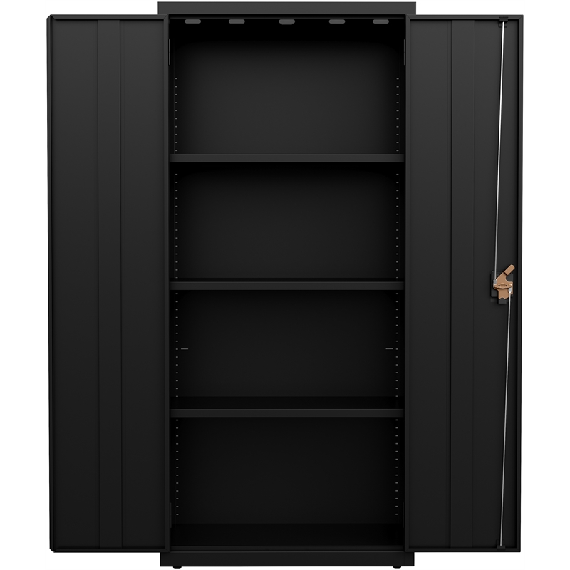 Pemberly Row Welded Metal Storage Cabinet 4 Shelves 15