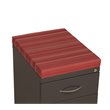 Pemberly Row Fabric Seat Cushion for 20-in Deep Pedestal in Heat Wave/Red