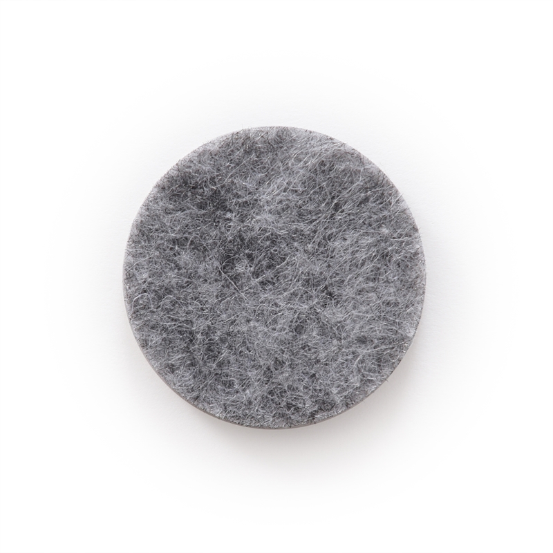 Pemberly Row Contemporary Self-Stick Furniture Felt Pads in Gray