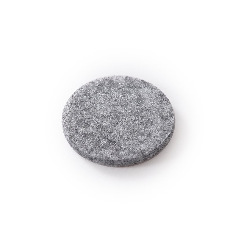 Pemberly Row Contemporary Self-Stick Furniture Felt Pads in Gray
