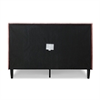 Pemberly Row Contemporary Queen Upholstered Platform Bed in Ash Rose