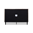 Pemberly Row Contemporary Queen Upholstered Platform Bed in Mink Beige