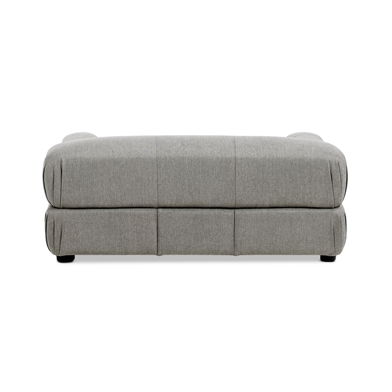 Pemberly Row Upholstered Small to Medium Pet Bed in Uptown Gray Velvet