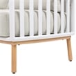 Pemberly Row 2-Piece Teak & Aluminum Outdoor Sofa & Table Patio Set in Sand Dune