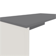 Pemberly Row Return Table for Computer Desk Set in Slate and Sandstone
