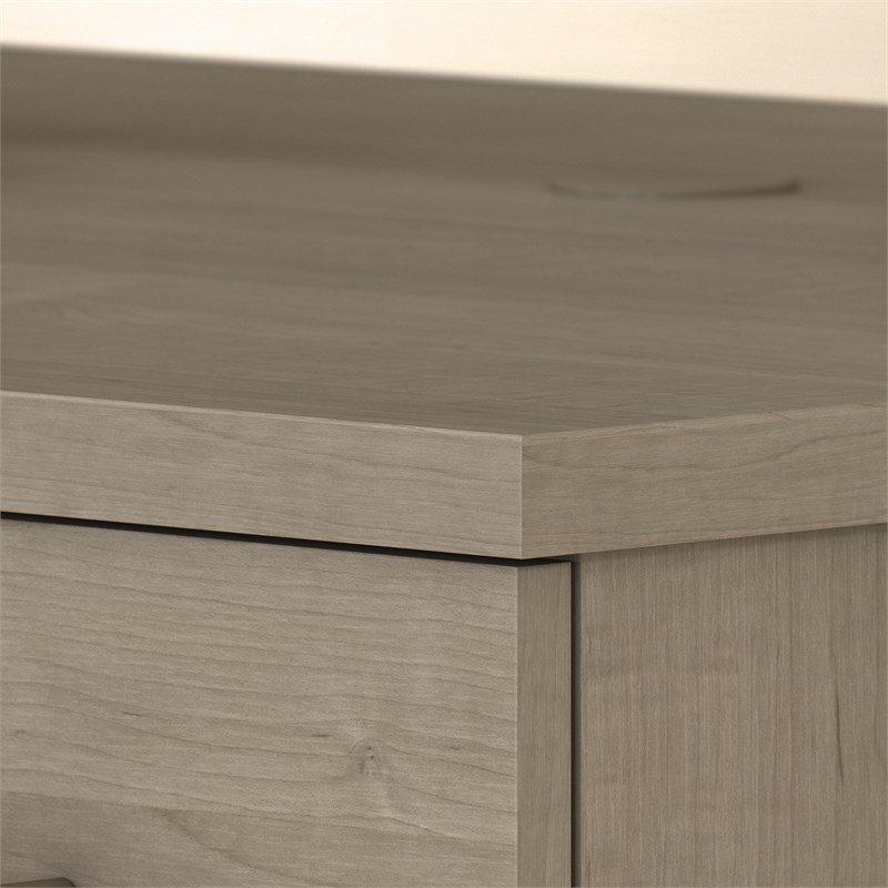 Pemberly Row Contemporary Small Storage Cabinet with Doors in Ash Gray