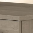 Pemberly Row Contemporary Small Storage Cabinet with Doors in Ash Gray