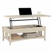 Pemberly Row 48W x 24D x 18H Lift Top Coffee Table With Storage in Antique White