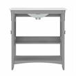 Pemberly Row 32W Wall Mounted Bathroom Vanity Cabinet in Cape Cod Gray