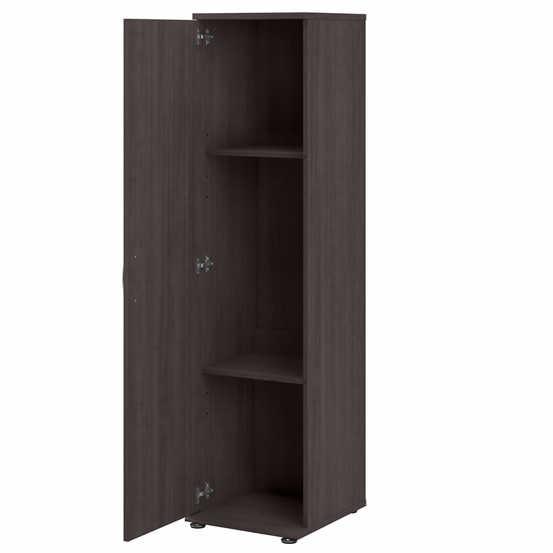 Pemberly Row 44W 3Pc Modular Storage Set With Floor & Wall Cabinets - Storm Gray