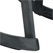 Pemberly Row Acacia Wood Outdoor Rocking Chair in Dark Slate Gray
