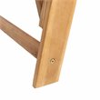 Pemberly Row Contemporary Acacia Wood Outdoor Daybed in Natural/Navy