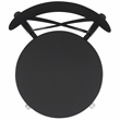 Pemberly Row Lightweight Aluminum Chair in Black for Indoor/Outdoor Use