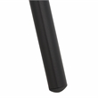 Pemberly Row Lightweight Aluminum Chair in Black for Indoor/Outdoor Use