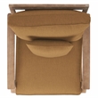 Pemberly Row Eucalyptus Wood Outdoor Armchair in Natural / Brown