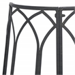 Pemberly Row Iron Benches in Black for Indoor and Outdoor Seating
