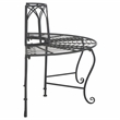 Pemberly Row Iron Benches in Black for Indoor and Outdoor Seating