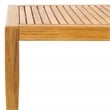Pemberly Row Brazilian Teak Wood Patio Coffee Table in Natural