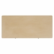 Pemberly Row Pine Wood 2 Drawer Desk with Storage in Natural