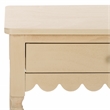 Pemberly Row Pine Wood 2 Drawer Desk with Storage in Natural