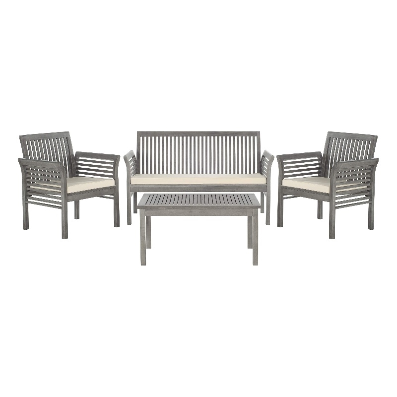 Pemberly Row 4 Piece Outdoor Furniture Set for Patio Entertaining