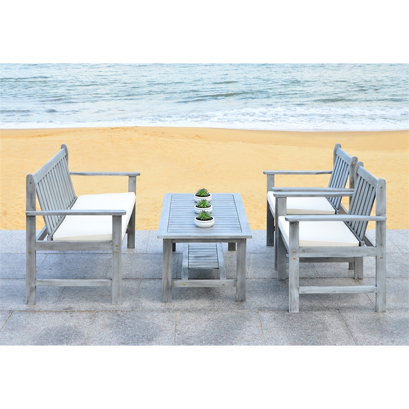Pemberly Row 4 Piece Outdoor Furniture Set for Everyday Patio Comfort
