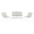 Pemberly Row 4 Piece Outdoor Conversation Set for Patio Entertaining