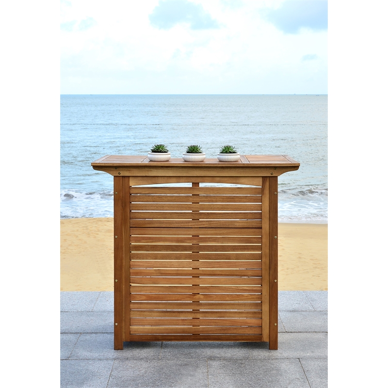 Pemberly Row Bar Table with Elevated Height for Indoor/Outdoor Use