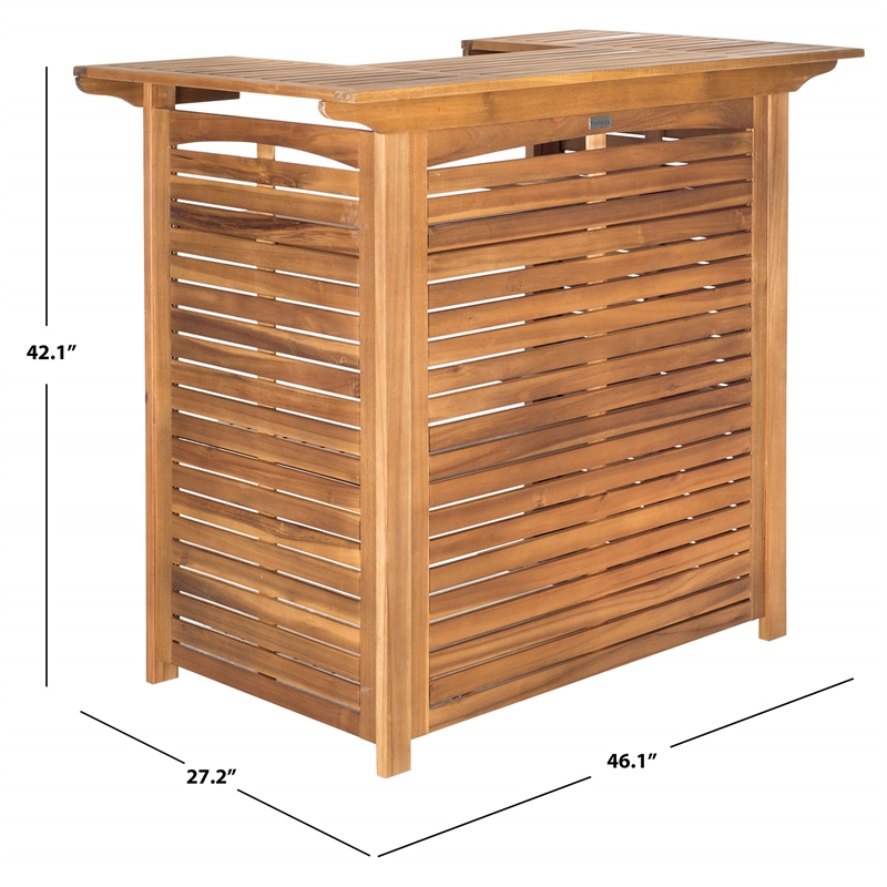 Pemberly Row Bar Table with Elevated Height for Indoor/Outdoor Use