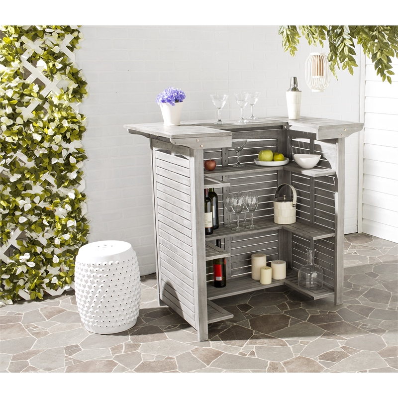 Pemberly Row Bar Table with Casual Entertaining Style for Any Space
