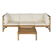 Pemberly Row Outdoor Sectional with Modular Seating for Patio Living