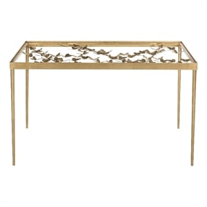 Pemberly Row Butterfly Desk for Home Office with Decorative Appeal