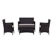 Pemberly Row 4 Piece Outdoor Furniture Set for Patio or Deck