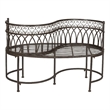 Pemberly Row Kissing Bench for Porch or Garden with Decorative Style