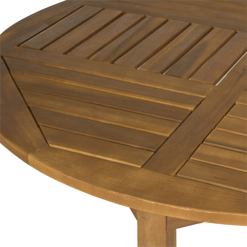Pemberly Row Round Table for Patio or Living Room with Versatile Design