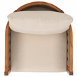 Pemberly Row Polyester Outdoor Chairs in Natural / Taupe for Patio or Deck
