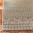 Pemberly Row 9' x 12' Area Rug in Beige and Black for Living or Dining Room