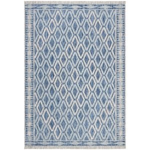 Pemberly Row 2'7&quot x 5' Area Rug in Navy and Gray for Entryway or Bedside