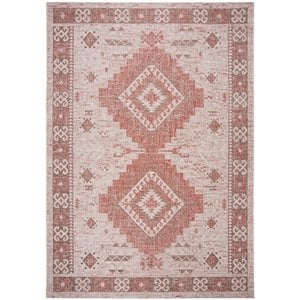 Pemberly Row 9' x 12' Area Rug in Beige and Red for Large Living Spaces