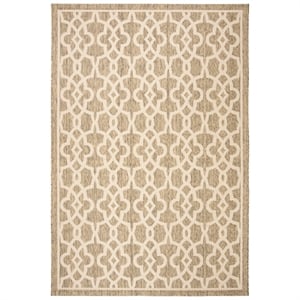 Pemberly Row Mocha Indoor Outdoor Rug 4' x 5'7&quot for Any Room