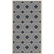 Pemberly Row Contemporary Navy Indoor Outdoor Accent Rug 2' x 3'7